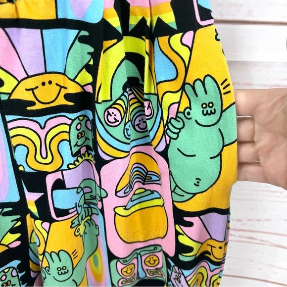 Nooworks Magic Suit One Piece Jumpsuit Colorful Florescent Neon Dreyfus Print - Picture 8 of 11